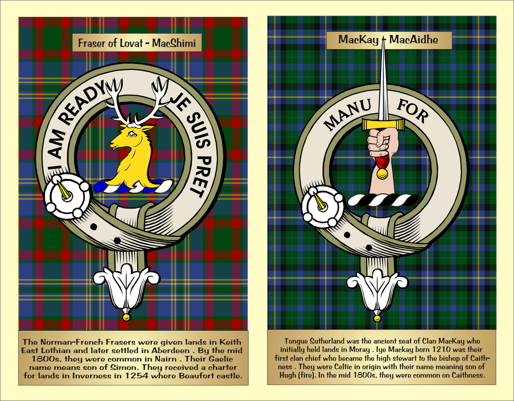 Scottish Clan 11x14 Print